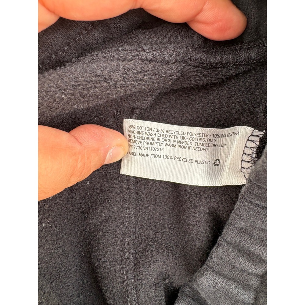 Goodfellow & Co Mens Small Black Pintuck Jogger Sweatpants Drawstring Fleece S - Picture 2 of 10